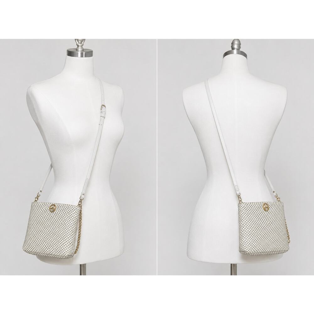 Vintage Whiting and Davis Taupe Metal Mesh Purse w/ Chain Strap DR